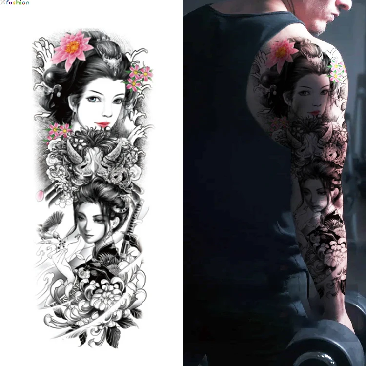 

IFASHION High Quality Realistic Non-toxic And Eco-friendly Fake Body Water Transfer Temporary Tattoo Sticker, Cmyk