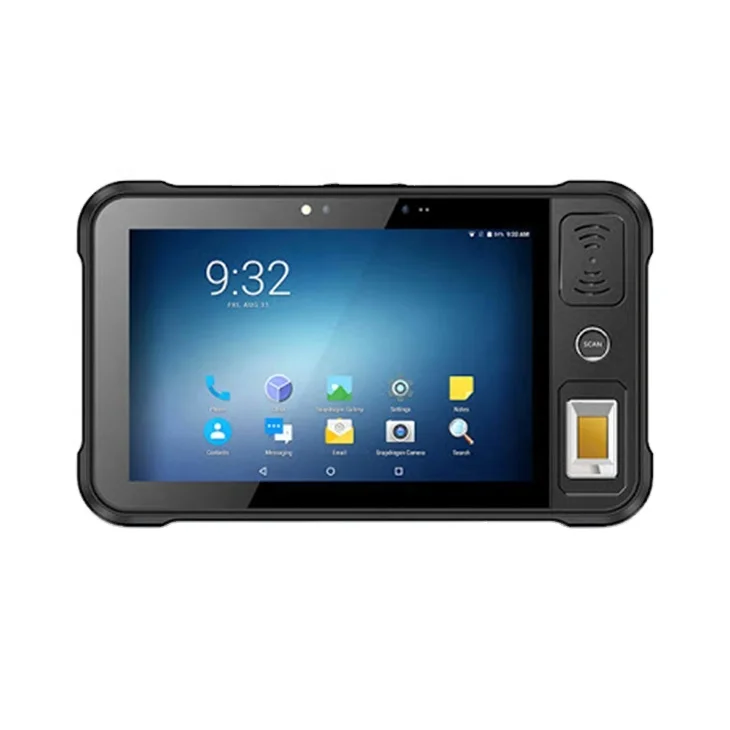 

Industrial tablets Biometric Fingerprint tablette RFID QR Code 2D Scanner 10000mah battery NFC android rugged Tablet pc