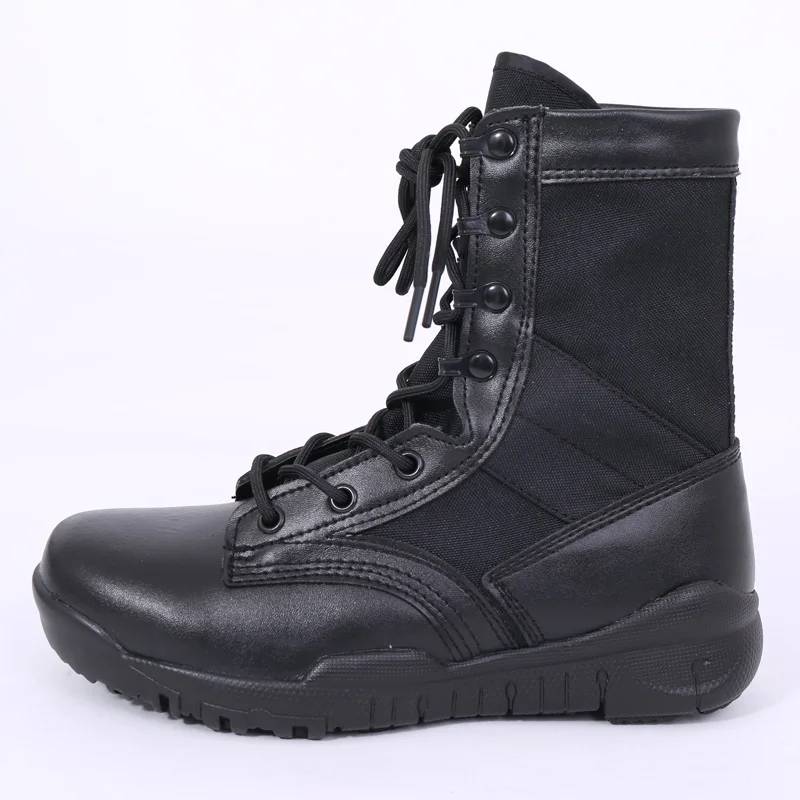 

2021 Lightweight Military Boots Army Desert for Combat and Hiking, Black