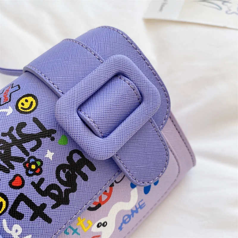 
Elegant female mini square shoulder bag candy color women Messenger bags fashion lady PU leather cluth handbags 