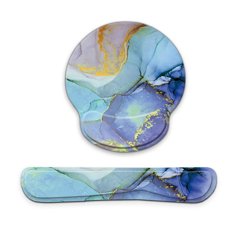 

Memory Cotton Wrist Guard Creative Hand Support Office Simple Laptop MousePad Keyboard Mouse Pad Set For Gift