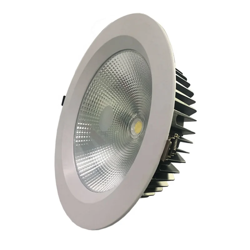 Cheap price glass lights recessed 8 inch 18w 30W COB  led downlight
