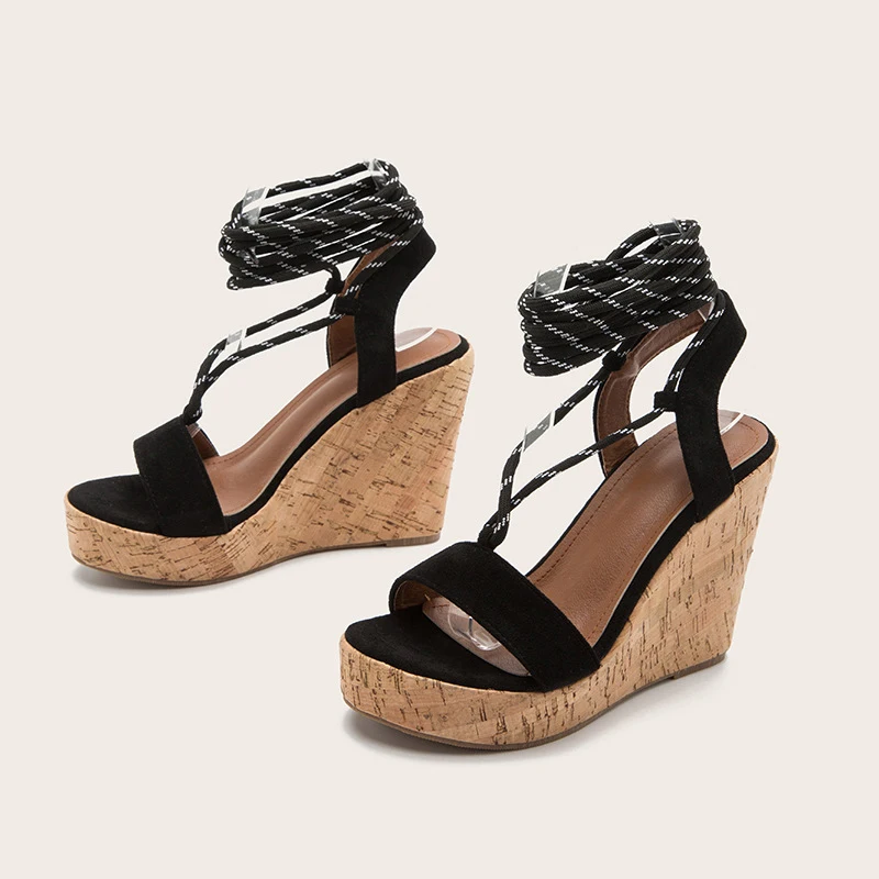 

LX53 2021 Sexy Sandals For Women And Ladies Plus Size Fashion Wedges Sandals, As picture or custom