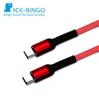 

Free Shipping Ice-bingo Quick Charge Nylon Braided Type C to Type C PD Charging Data Cable