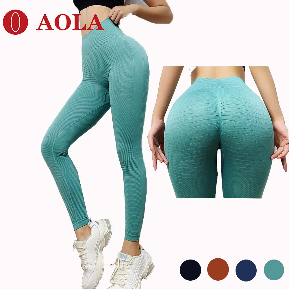 

AOLA Activewear And Top With Logo Dropshipping Printing Set Fancy Women Fashion Compression Custom Leggings, Picture shows