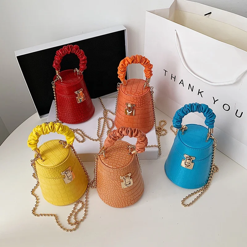 

Mini Bucket Purse pu leather Cute Small Handbags pu leather faux leather woman, Customizable