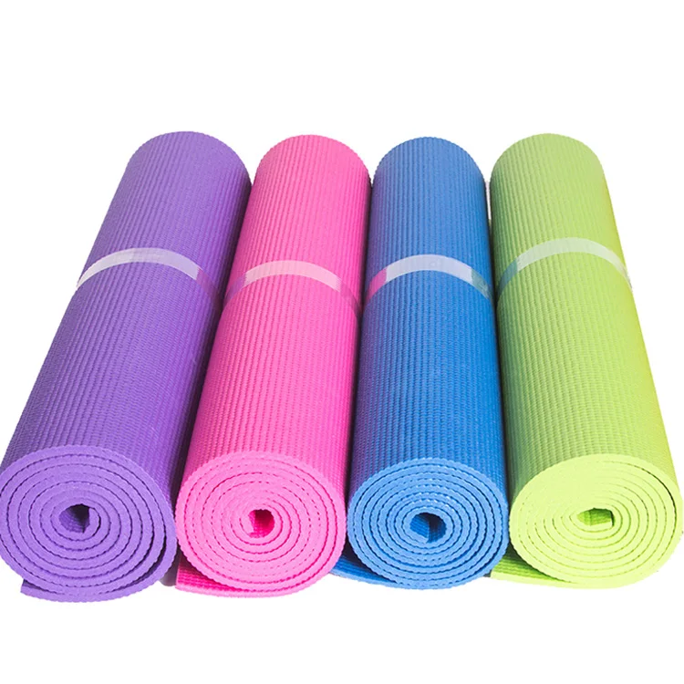 

2021 Gym Fitness Exercise Eco Friendly Dropshipping PVC Fitness Mat With Markings