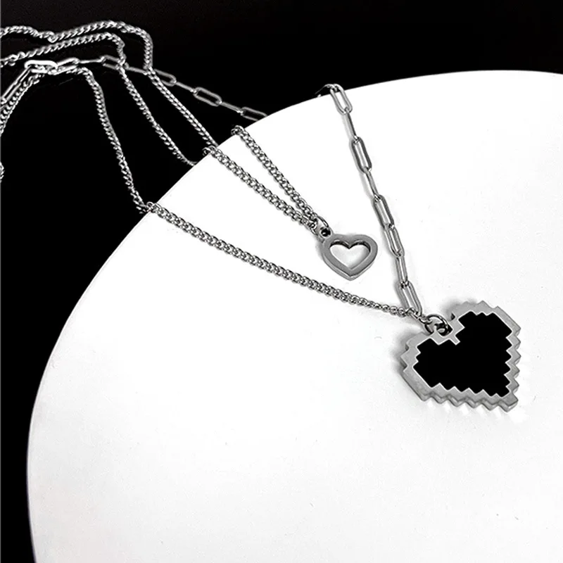 

Gold Plated Heart Choker Neck Chain Heart Shape Pendant Gift Gold Silver Ethnic Bohemian Choker Necklace For Women, As show