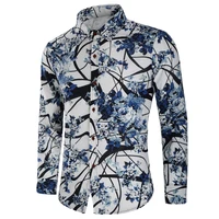 

Wholesale Shirts For Men's Custom Slim Casual Shirts Long Sleeve Cotton Colorful Printing Mens Shirts