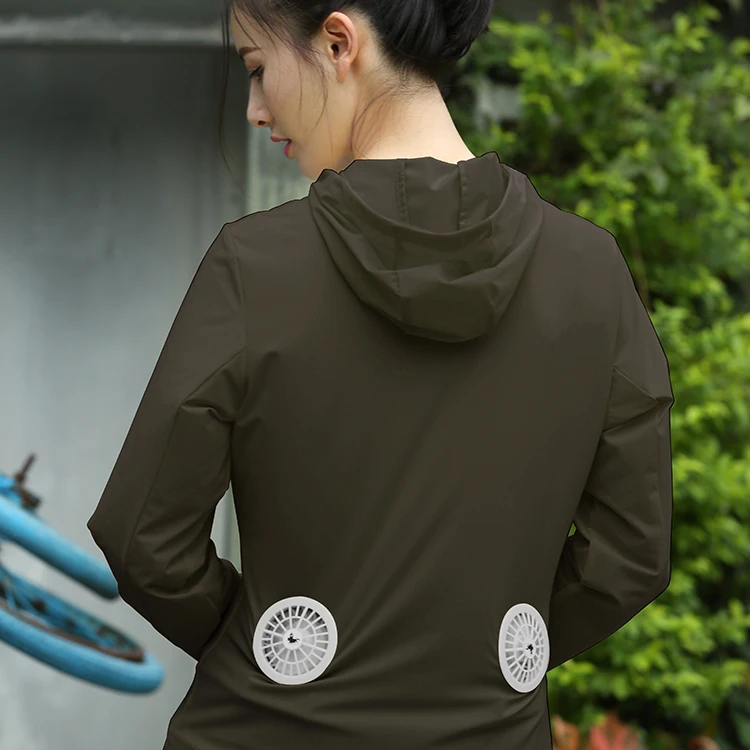 

2020 Oem Work Clothing Cooling Jacket With Fans For Men Women Summer Uv Protection Outdoors Air-conditioned Clothes, Colorful