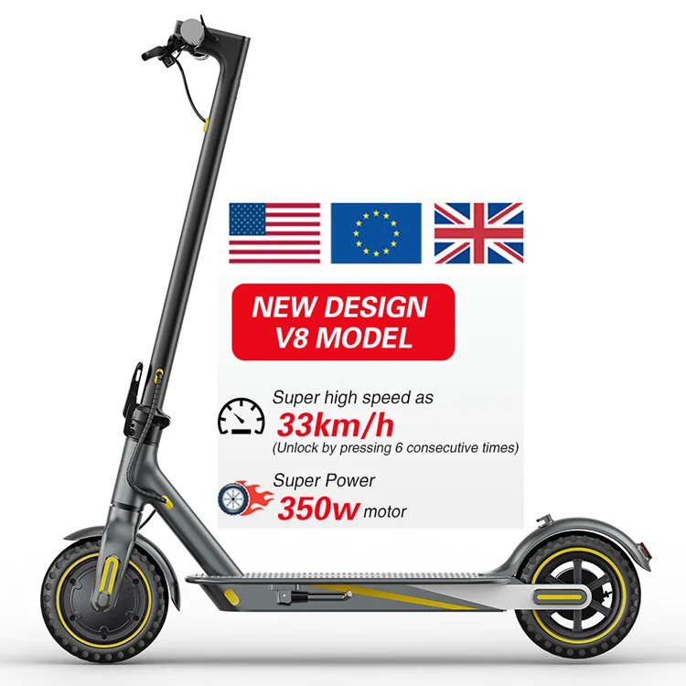 

EUUS Stock Adult Scooter Electric 350W Powerful Electric Motor Skateboards Off Road E Scooter