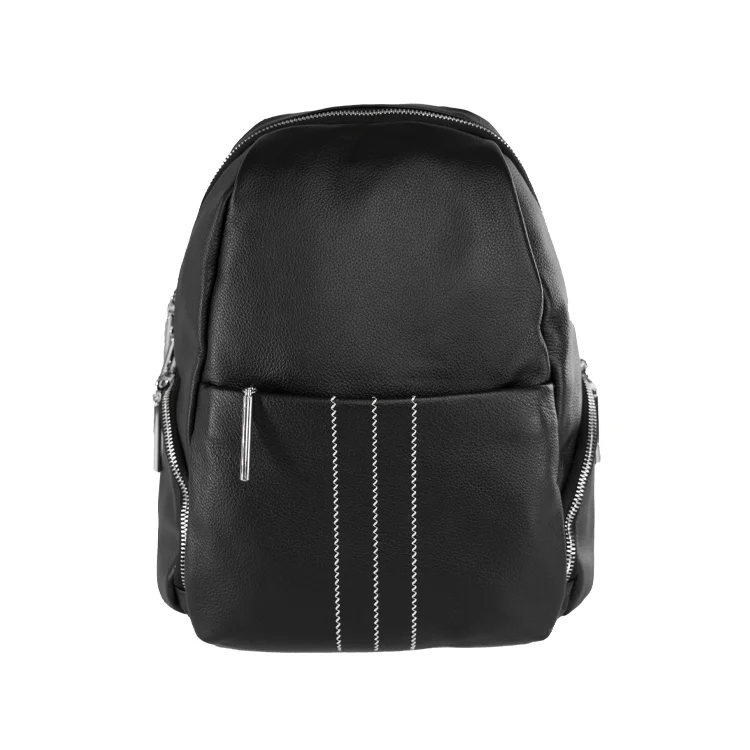 

Genuine Leather bag women genuine leather bag Star zipper Fashion Ladies Backpacks