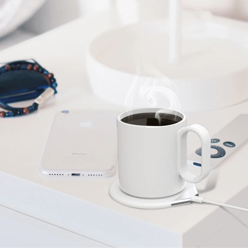 

Trending 2021 products constant temperature heating coffee mug smart cup with wireless charger