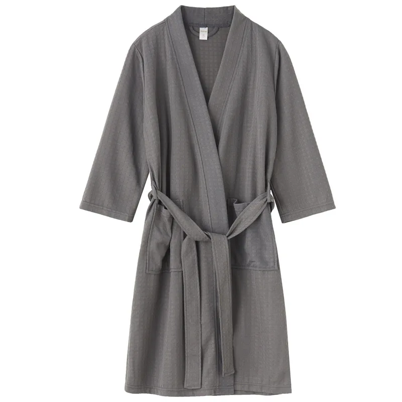 

Wholesale Luxury Cheap Mens and Women Plush Waffle Pajamas Spa Night Wear For Hotel Bathrobe Winter Robe, Customized color