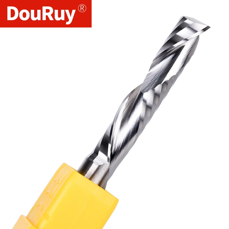 

DouRuy Single Flute Up Down Cut CNC Router Compression Wood End Mill Cutter