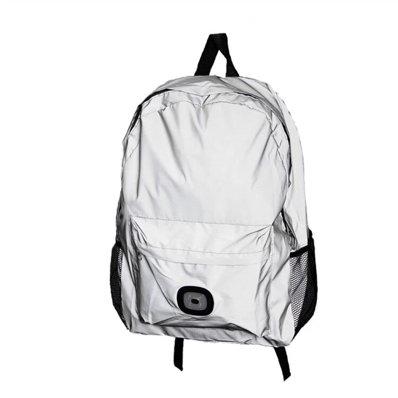 

2020 stock Special Safety Reflective Leisure Bagpack with LED For Kids or Adults