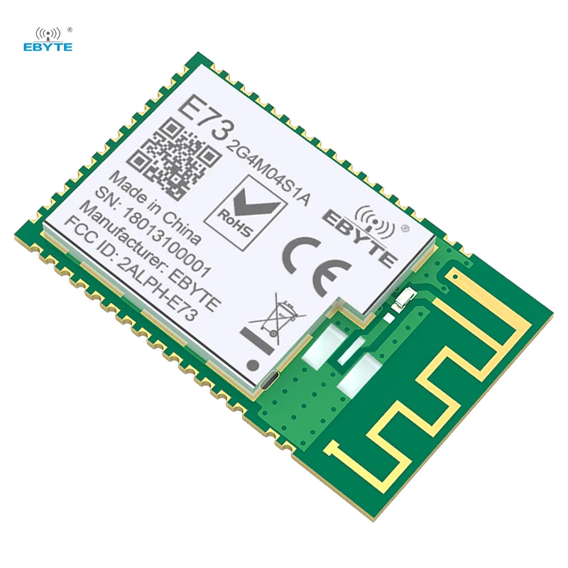 

Ebyte E73-2G4M04S1A for Wearable Devices Smart Home Lock IOT Solutions 4dBm Nordic BLE 5.0 nRF52810 Wireless Module