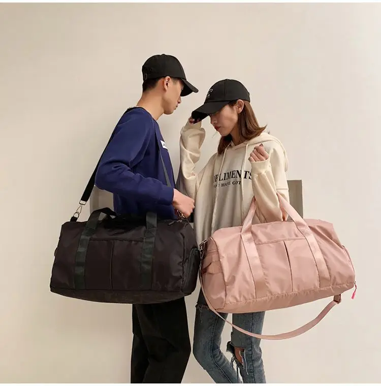 

Custom Logo Large Luxury Sport Travelling Duffle Bags Waterproof Pink Designer Luggage And Travel Gym Duffle Bags For Men Women