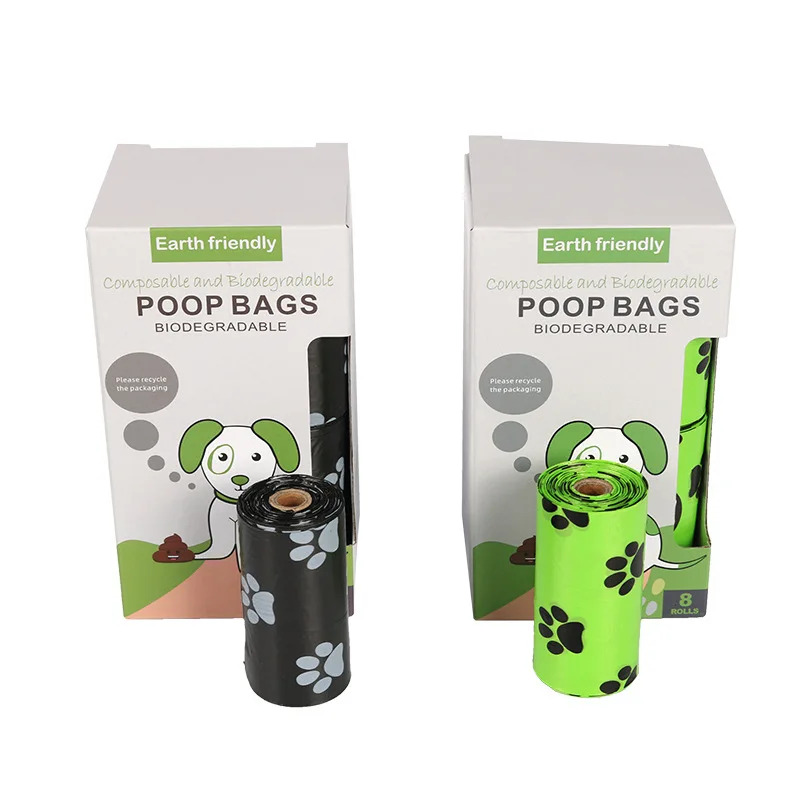 

Hot Sale Decomposable And Biodegradable ECO-friendly Pet Waste Bag Dog Poop Bags Portable Dog Poop Bag For Cleaning And Hygiene, Green, white, pink, black
