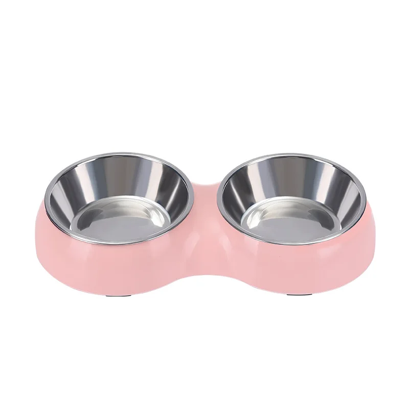 

Stainless Steel Cheap Price Cat Dog Dual Use Pet Bowl With Eating Drinking