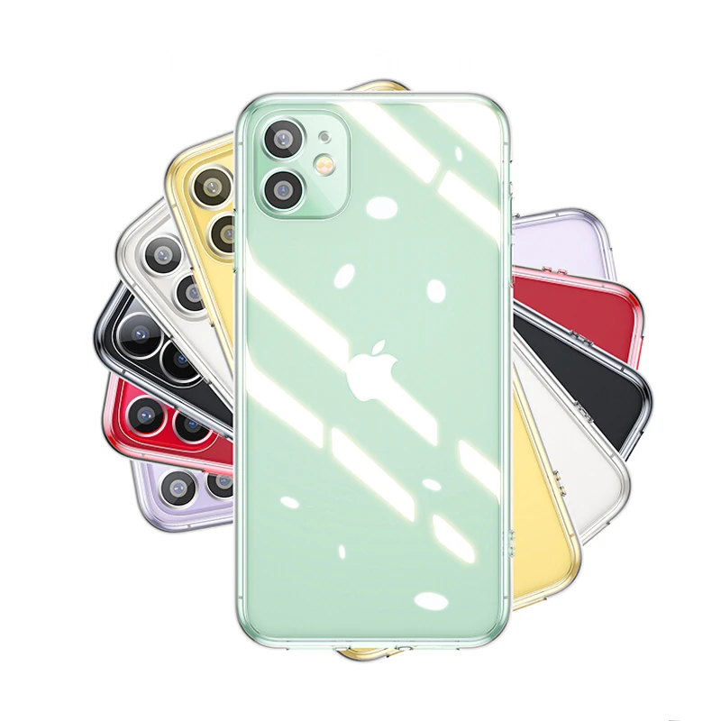 

Ultra Thin Soft Crystal Clear Transparent TPU Mobile Phone Case Cover For iPhone 11 12 Pro XS Max XR 6s 7 8 Plus SE2020