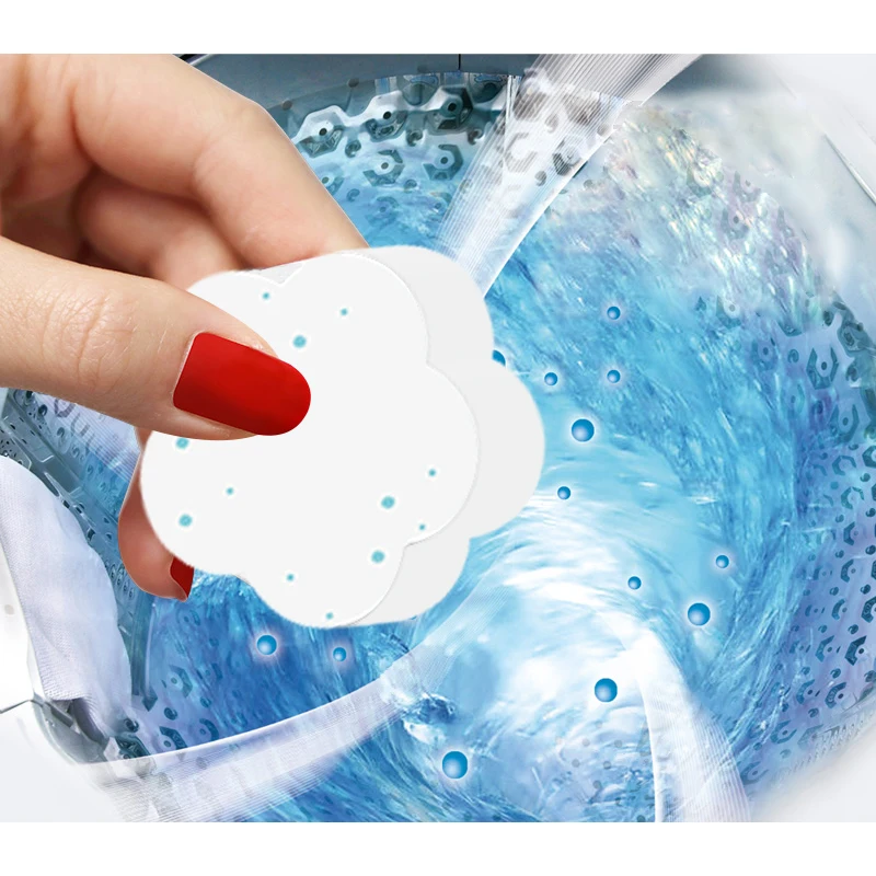 

Hot sale product cleaner tablet washing machine descaler, White