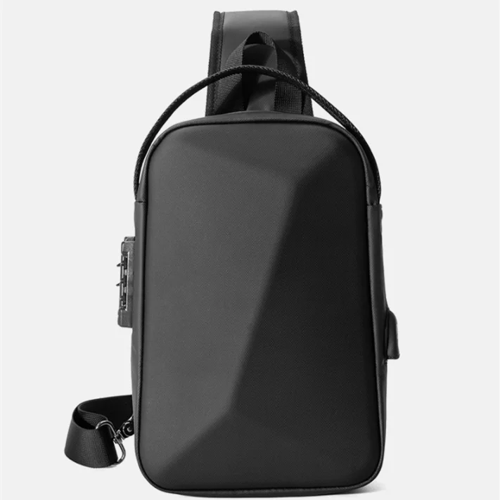 

fashion casual style men backpad mens sling bag cross bodybag men shoulder straps bag, Accept customized color