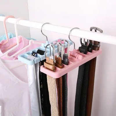 

Japanese style creative 8-hole tie belt storage rack multifunctional belt hanger