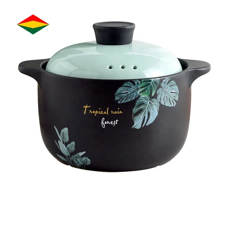 

Domestic ceramic pot, heat-resistant stew pot, Photo color