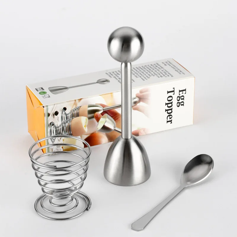 

304 stainless steel bottle opener egg cutter multi spring egg cup
