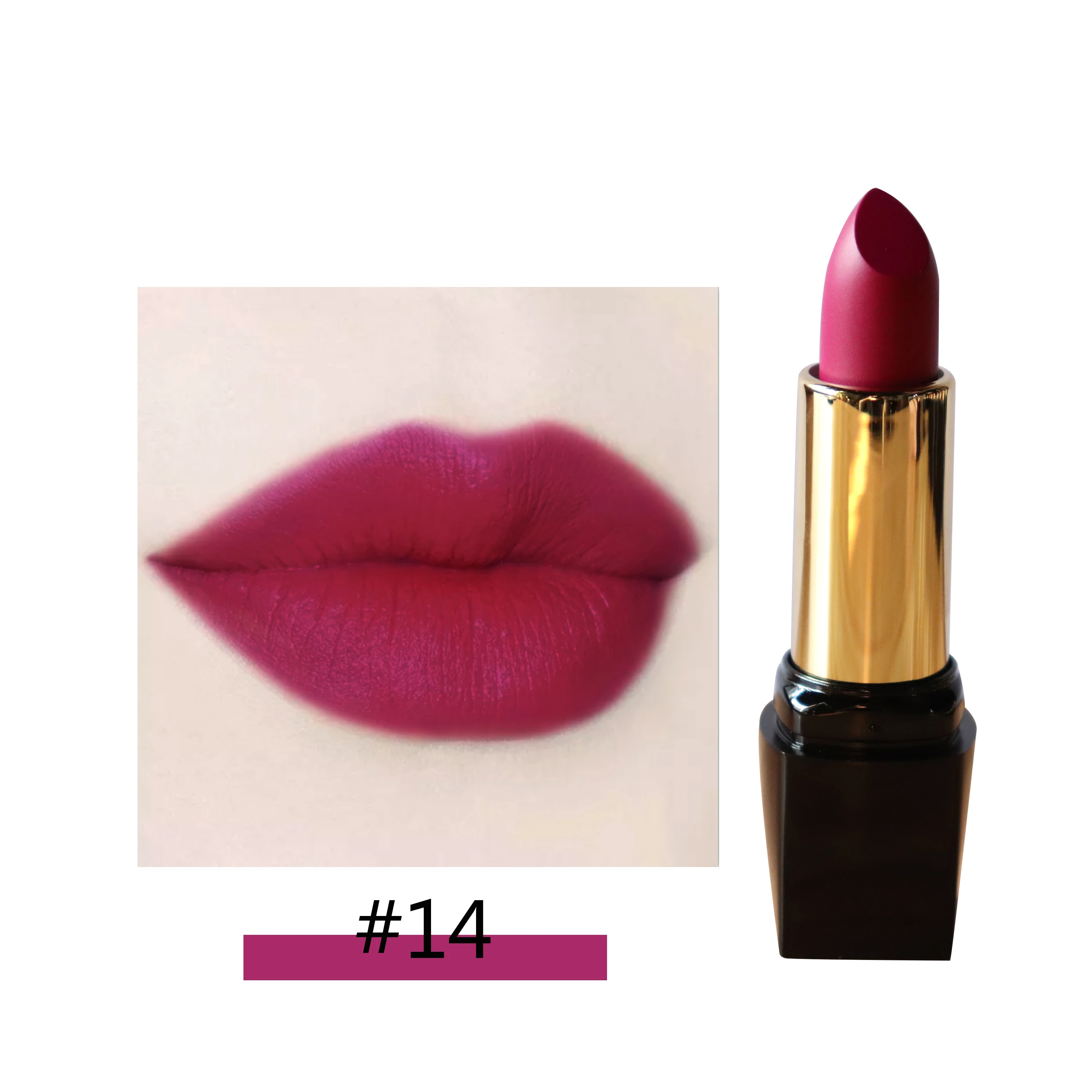 

Organic Matte OEM Solid Lipstick 15 Colors Mineral Lipstick Lip Balm