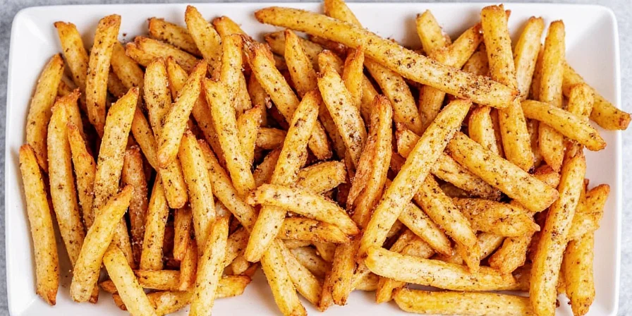 Colorful Assortment of Mojo Fries with Various Spices