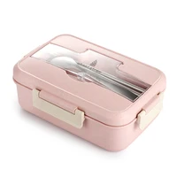 

Wheat Straw BPA Free Food Storage Microwave Tiffin Lunch Box