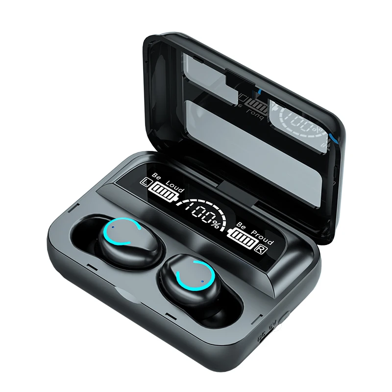 

R12 8D hifi true stereo auriculares waterproof lcd display sport mini wireless earphone tws R12 earbuds