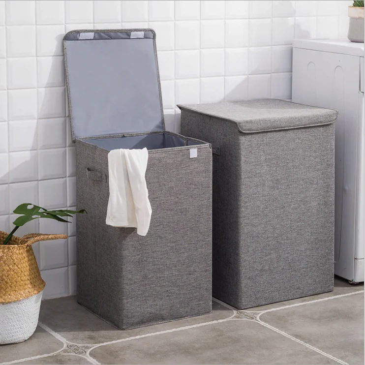 

2020 New Coming Cotton and Linen Folding Laundry Baskets
