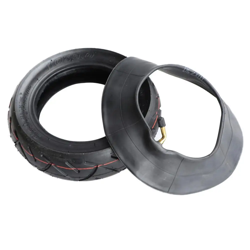 

Wholesale 10 inch tubeless tyre 10X3.0 scooter wheel tyre with 10X2.5 inner tube for kugoo m4 electric scooter parts, Black