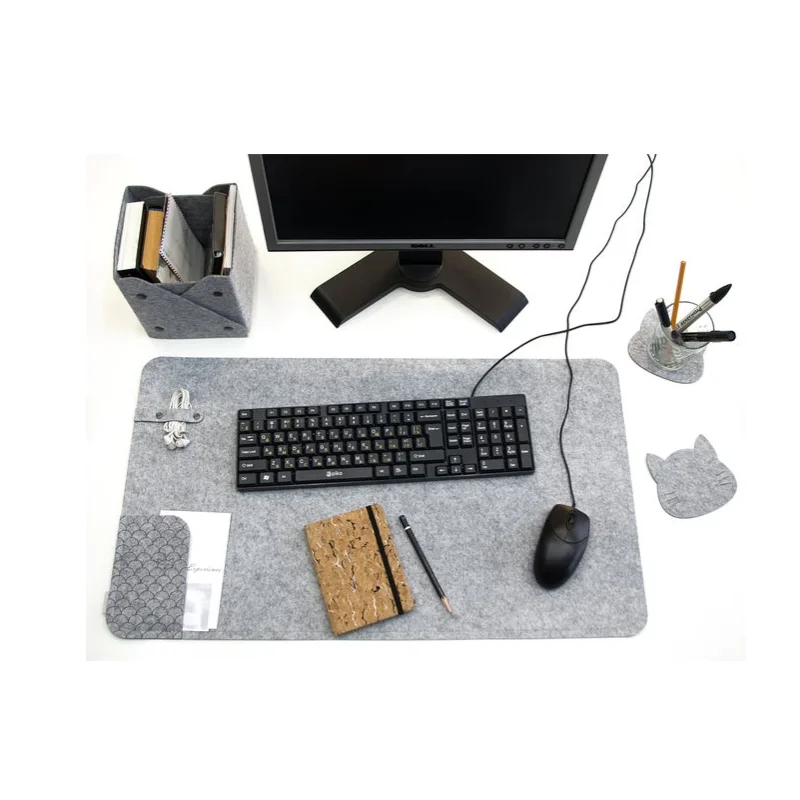 

2020 Factory Felt Desk Protector Cover Large Mouse Pad Writing Mat Accessory Office/Home/Computer, Custom color