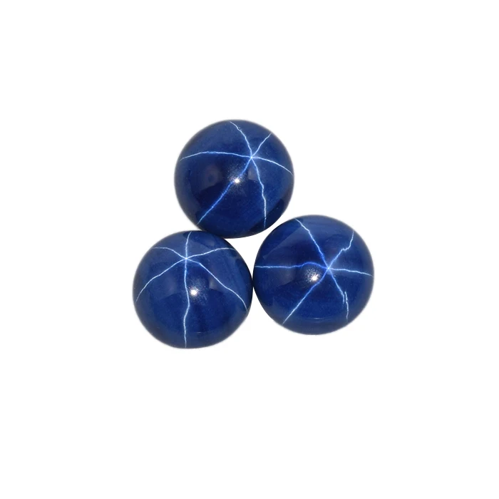

round star cabochon blue sapphire