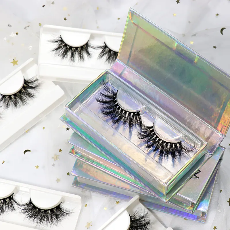 

Wholesale private label lashes tray cruelty free natural flyffy 20mm 25mm 3d mink eyelashes vendor