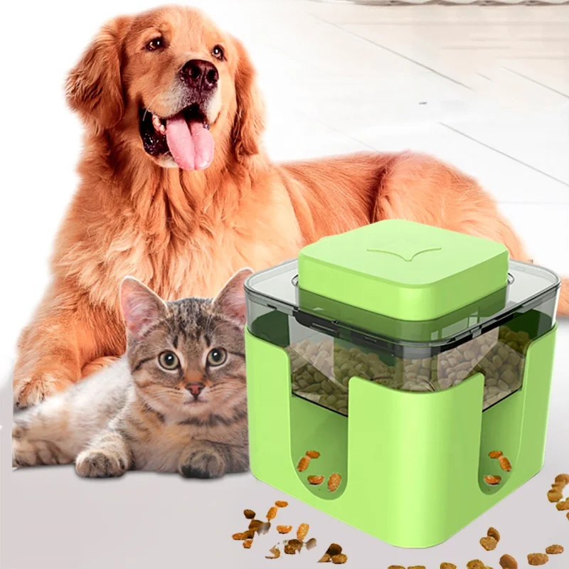 

New Smart Pet Dog Spring Feeder Bowl Slow Feeder Automatic Plastic Anti Choking Puppy Cat Eating Anti-Gulping leaking feeder