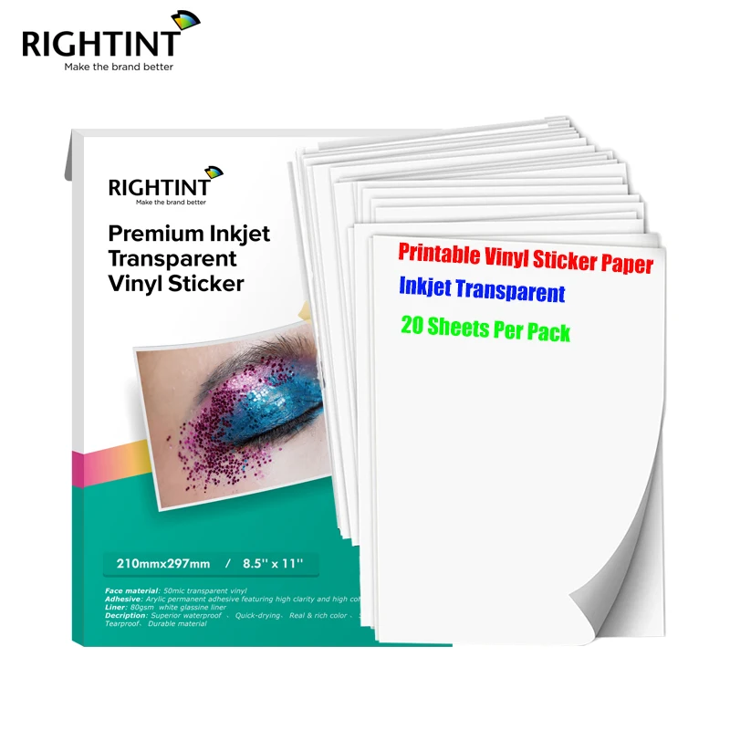 

Premium a4 high glossy white waterproof self adhesive back inkjet printer photo sticker paper