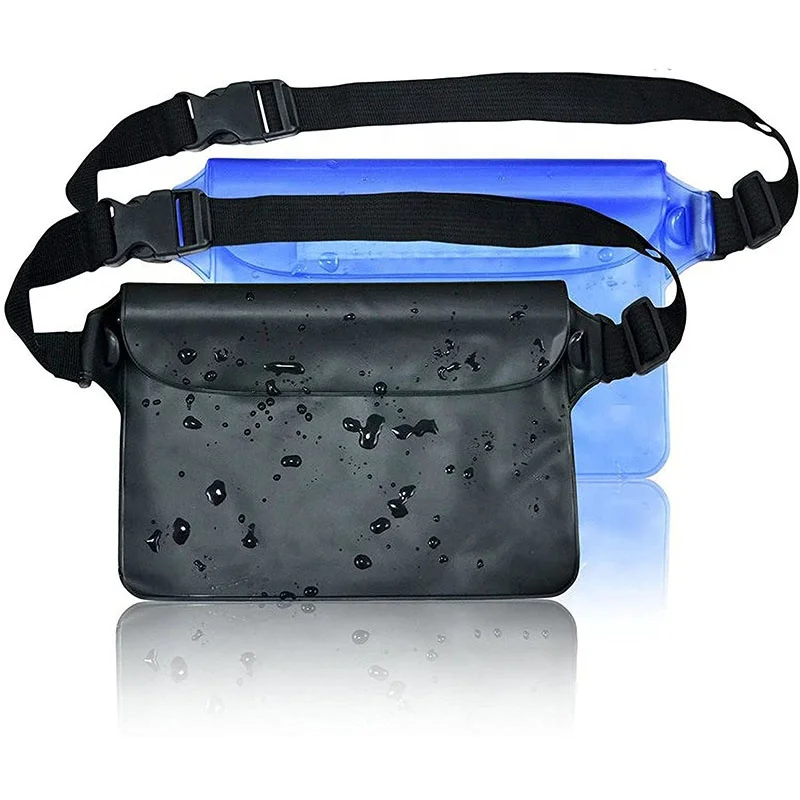Adjustable Waist Strap Waterproof Pouch Screen Touch Sensitive Dry Bags Fanny Pack for Beach Boating Swim & Dive Gear Accessory