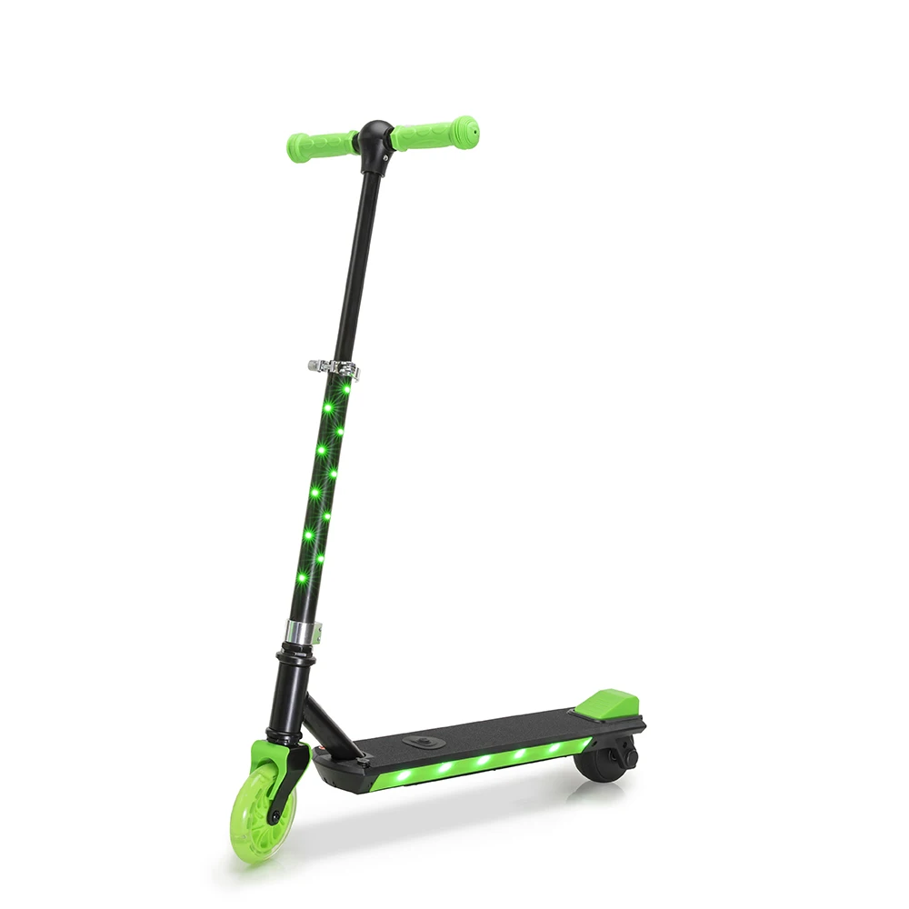 

EU warehouse flash 2wheels wholesale electric kids scooter, Blue/green/purple