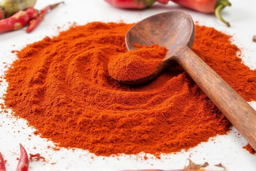 Spanish paprika in a glass jar