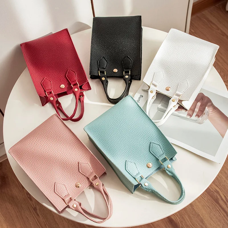 

2021 new women shoulder handbags PU messenger bag for girls