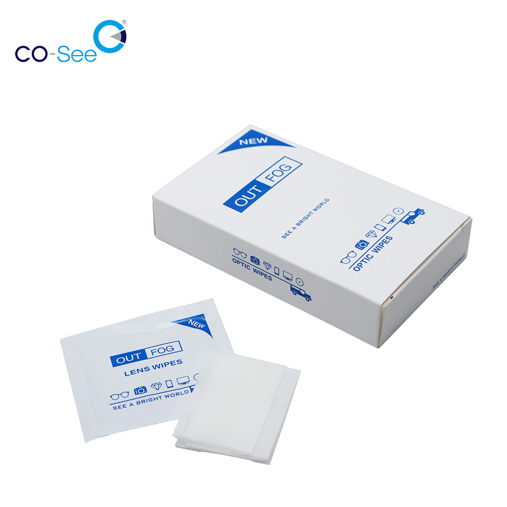 

COSEE Out-Fog Disposable Non Woven Fabric Anti-Fog Glasses Wiping Tissue Cloth