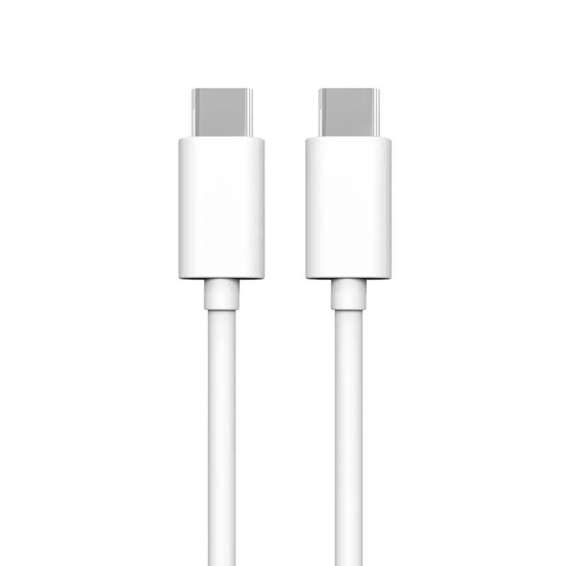 

PD 60W Type C to type C 3A fast charging TPE data cable compatible for iPad, Samsung, Huawei mobile phones., White black