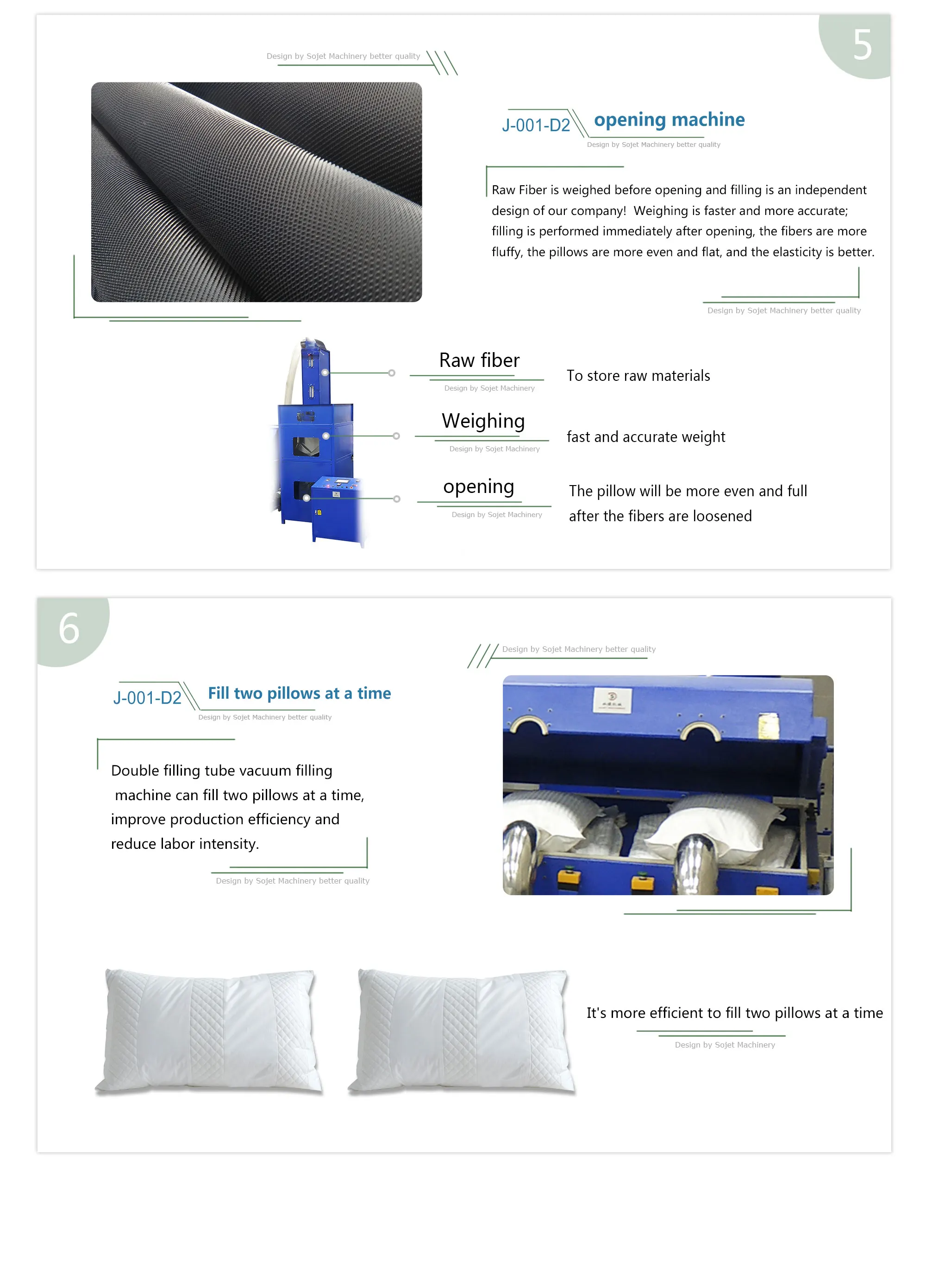 Pillow Filling Machine Automatic Fiber Opening And Filling Pillow Or