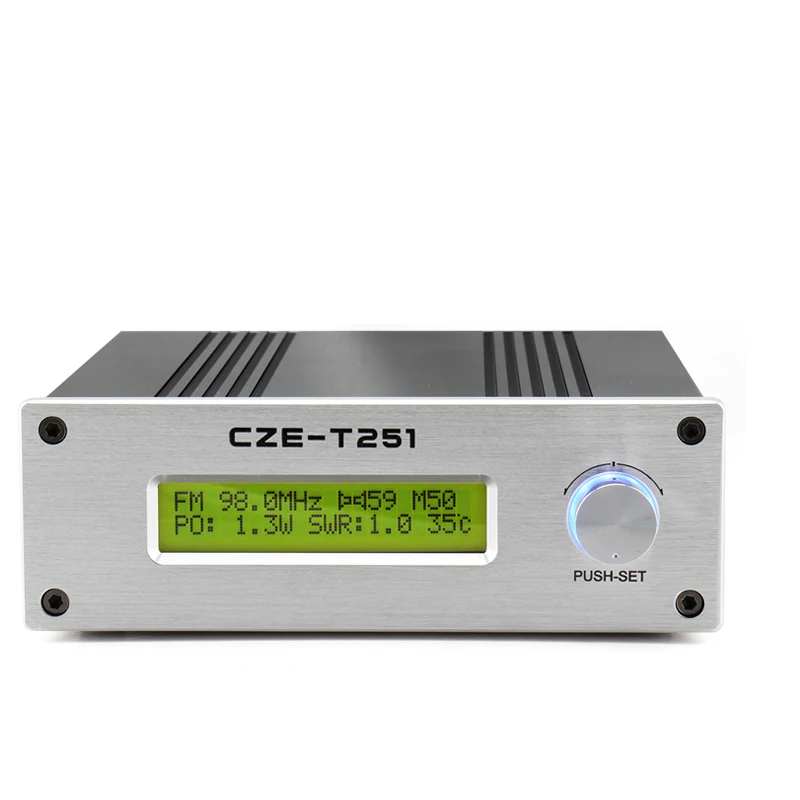 

25 Watts wireless small Radio Station Professional wireless fm broadcast transmitter, Silver