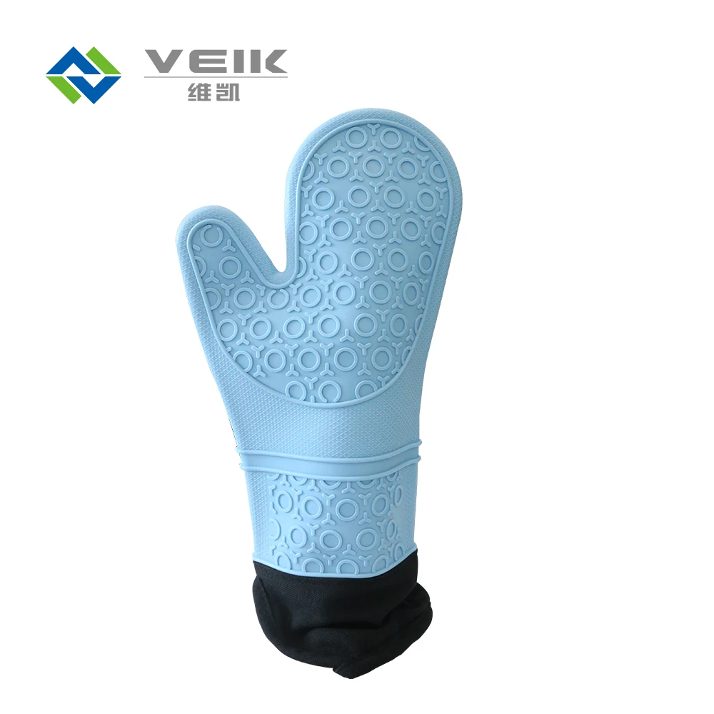 

Cooking Grilling Glove Heat Resistant Kitchen Silicone Oven Mitts, Custom color